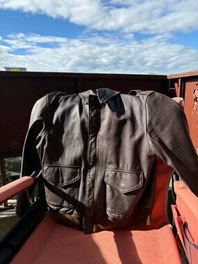 Cooper Made in USA A-2 Goatskin Leather Flight Jacket – 42R